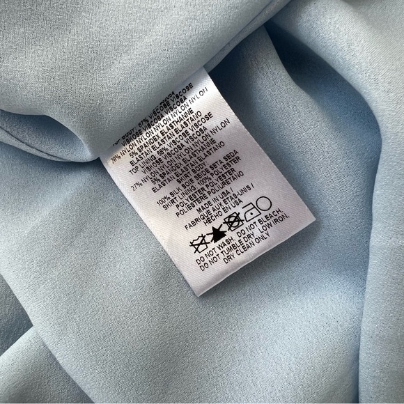 Anthropologie Hutch Capay colorblock high low dress in XS - white pink and blue - Picture 6 of 8